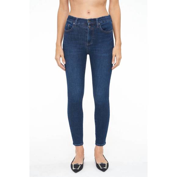Jeans Femme PISTOLA - Coupe Skinny Haute, Blanc, Taille 33 - Neuf Avec étiquettes